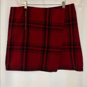 Red Plaid Skirt